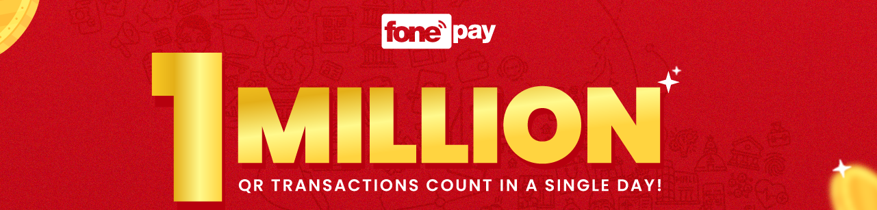 Fonepay Breaks Records: Over 1 million+ QR transaction in Single-Day - Banner Image